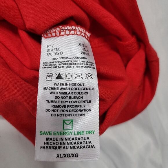 MAJESTIC superbowl LIII Atlanta GA 2019 red tee shirt XL - Picture 5 of 9